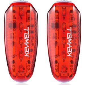 USB Rechargeable LED Safety Lights (2 Pack) - Clip on Strobe Running Lights